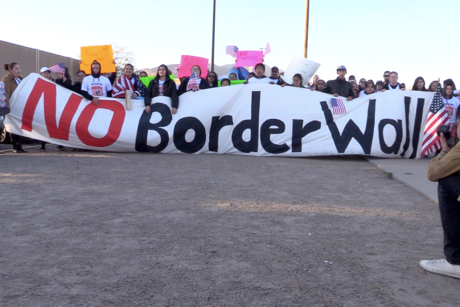 El Pasoans March for Truth During Trump Visit