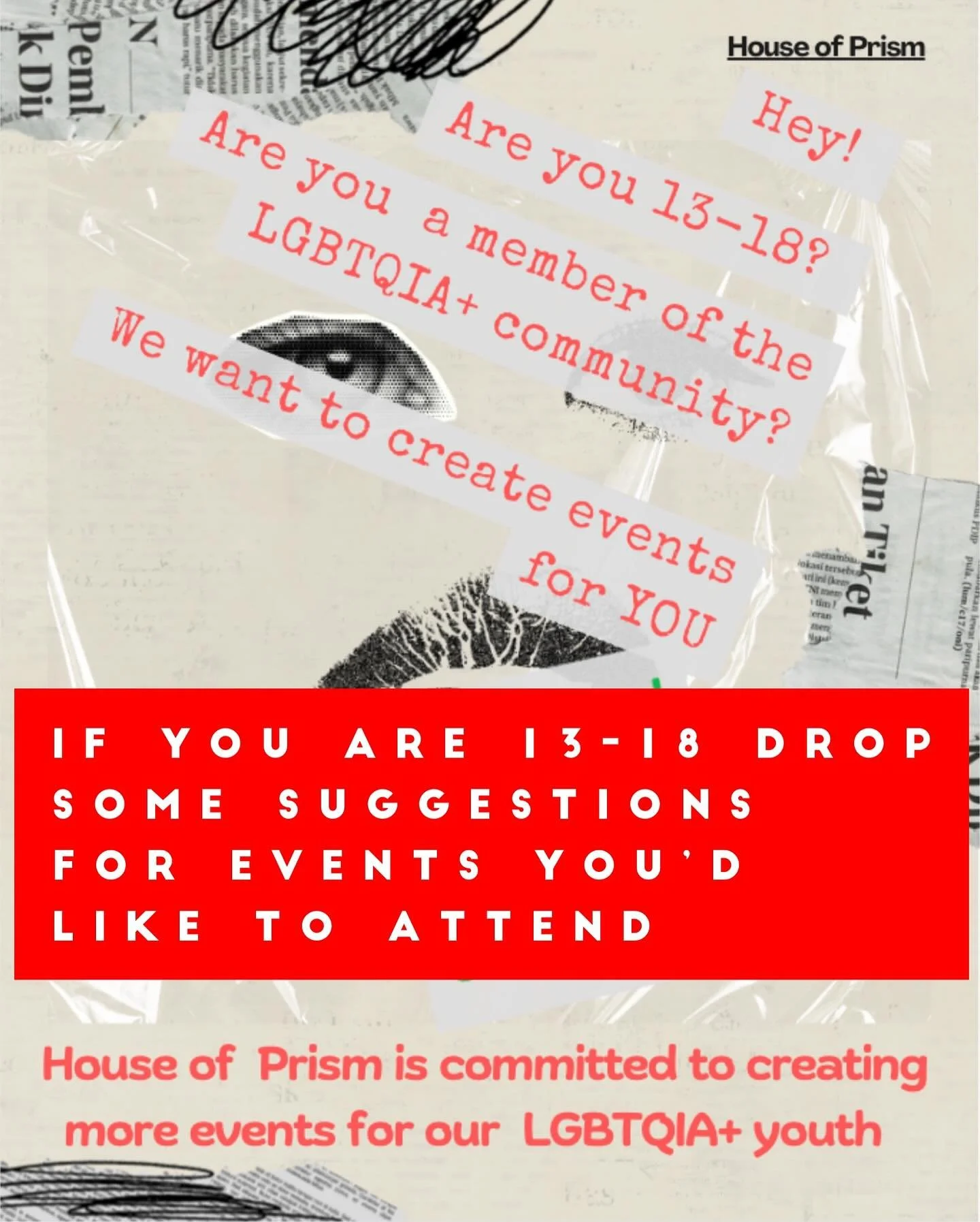 If you are 13-18 let us know what suggestions you have for events you&rsquo;d like to attend&hellip; AND If you know any 13-18 year olds ask them which events they&rsquo;d like us to create&hellip;. Drop suggestions and ideas below⬇️⬇️