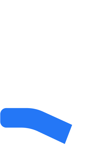 Simple black and white icon of a swimmer with a blue swimsuit, performing a front crawl stroke.