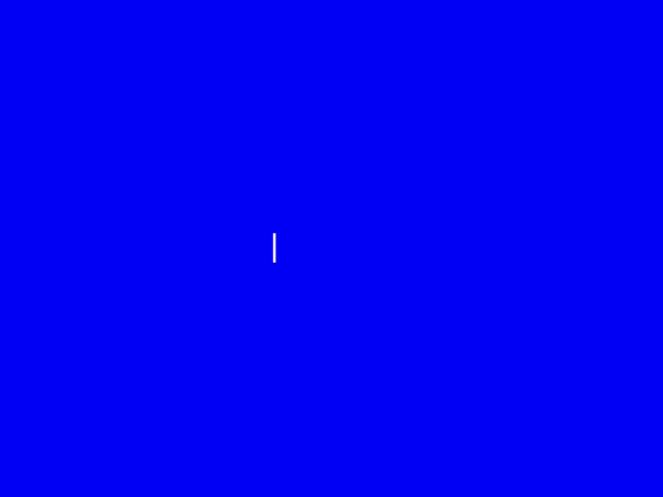 A blue background with a small white vertical line in the center.