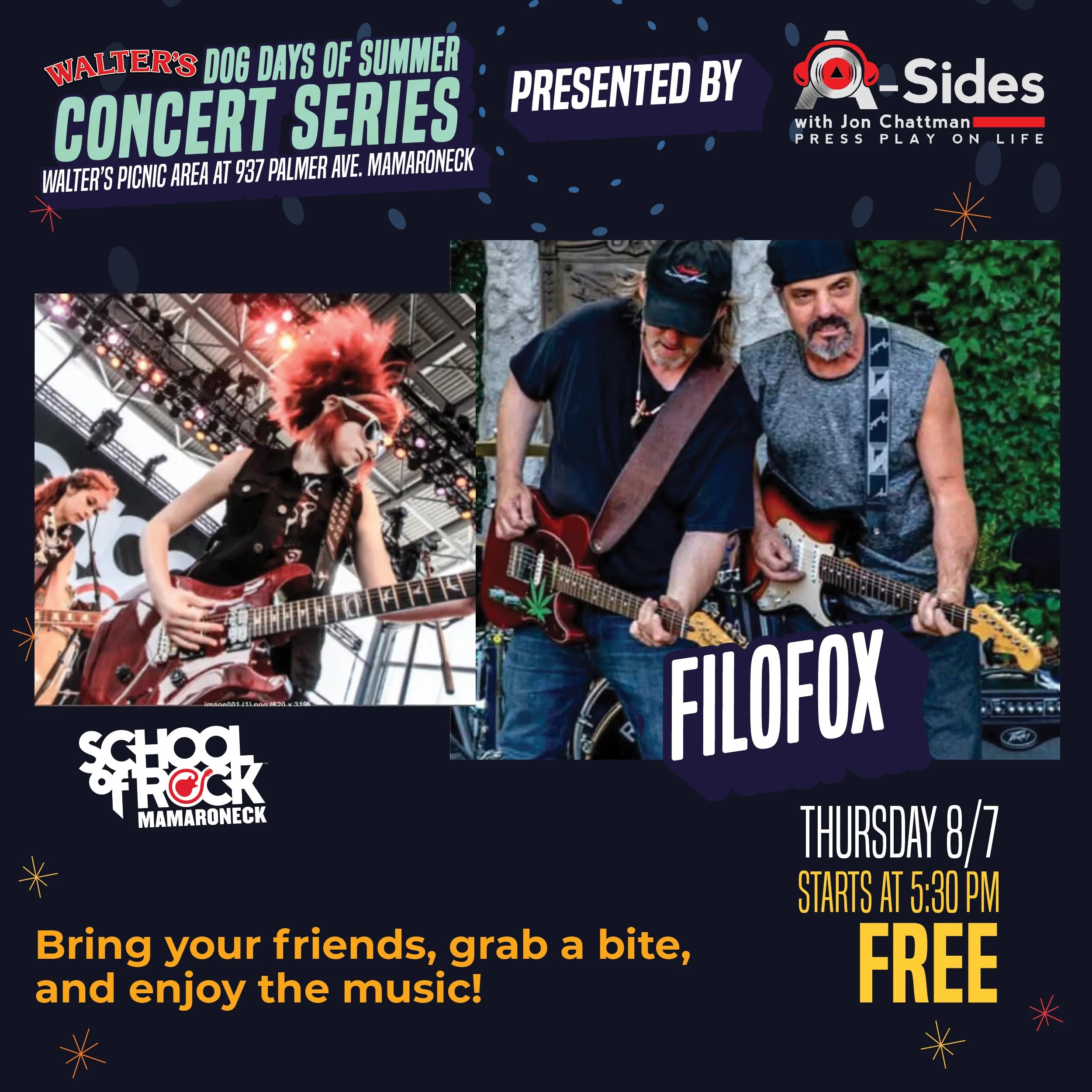 Walter's Dog Days of Summer Concert Series