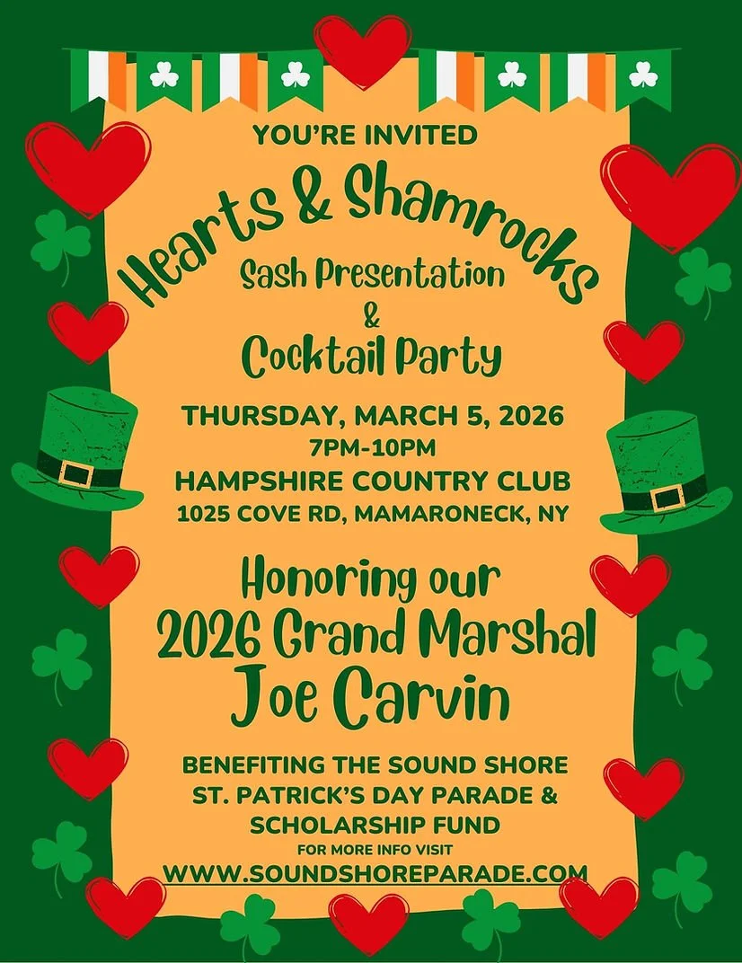 Hearts & Shamrocks Cocktail Party and Sound Shore Parade Fundraiser