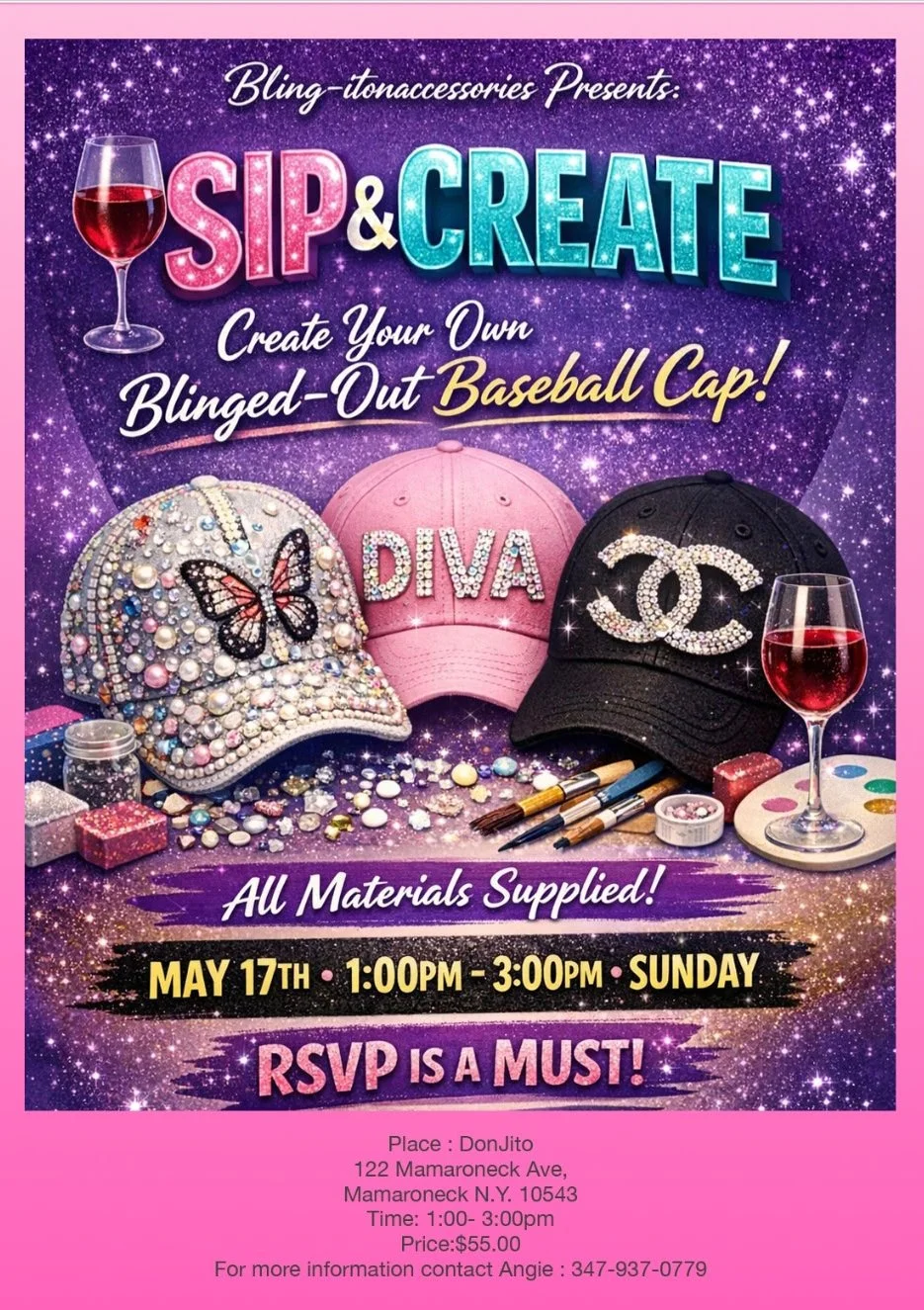 Bling-ItonAccessories hosts Sip and Create Event