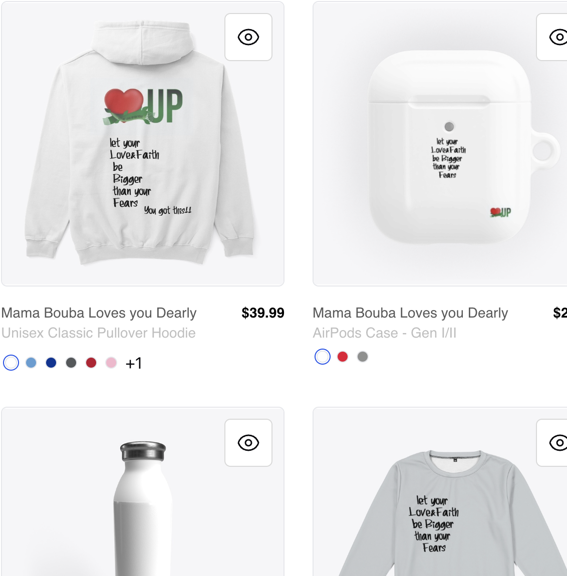 Inspiration Unisex Hoodie - Love UpOn You & Faith Edition