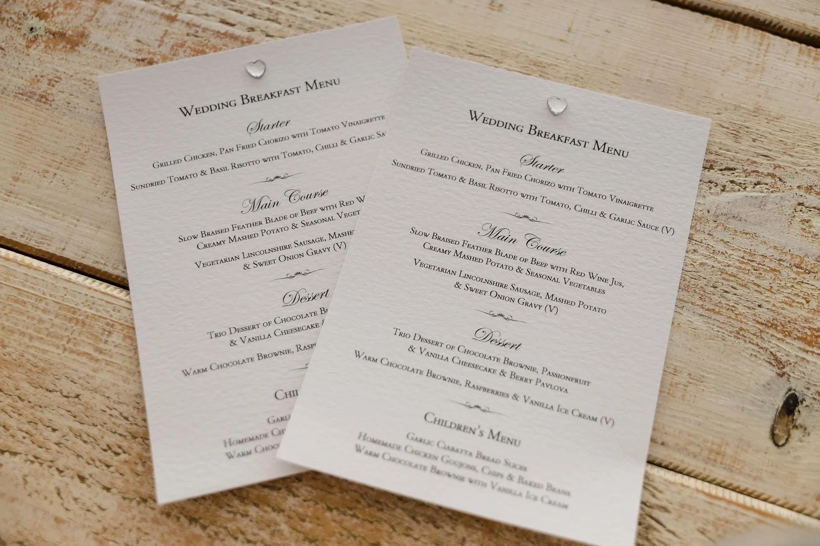 Wedding stationery menu detail at Ashton Lodge Country House wedding photography by Once in a Lifetime Photography