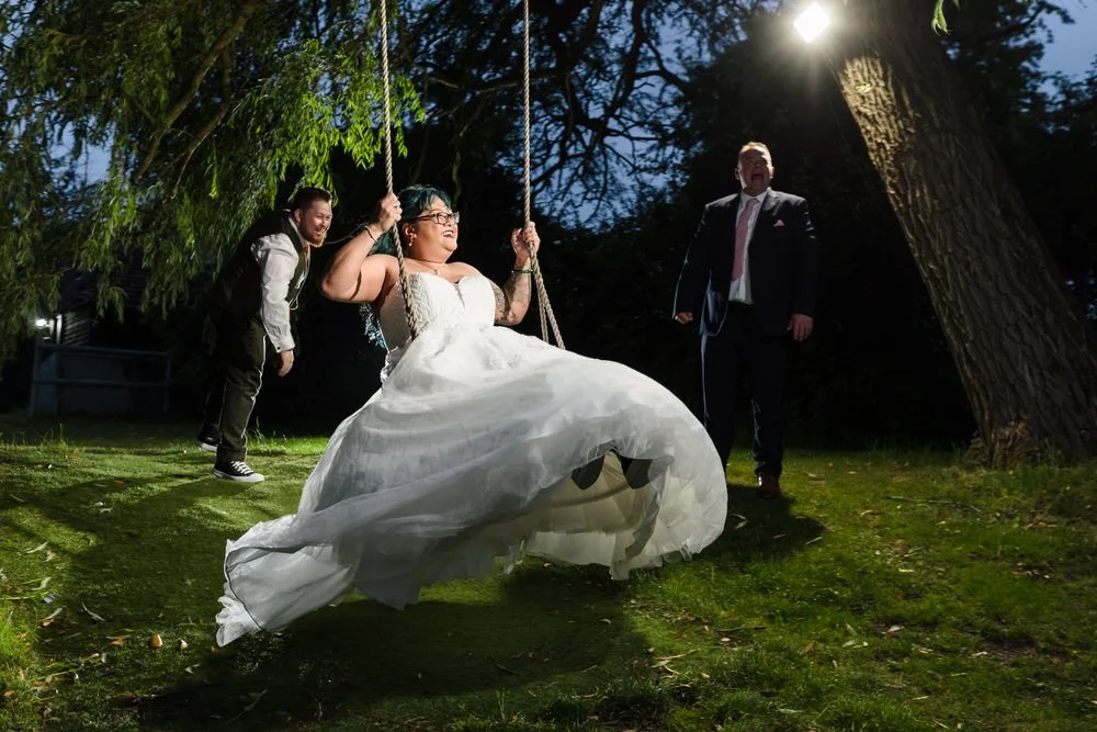 real wedding photo at Bordesley Park