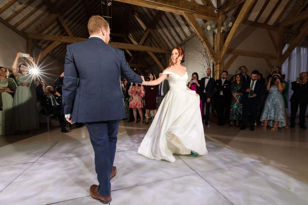 bride and groom dancing the first dance