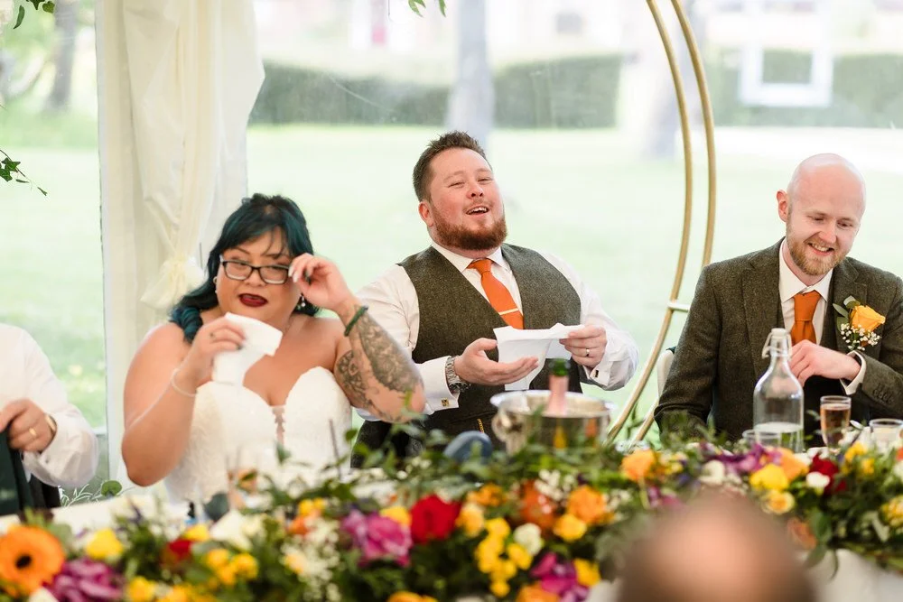 real wedding photo at Bordesley Park