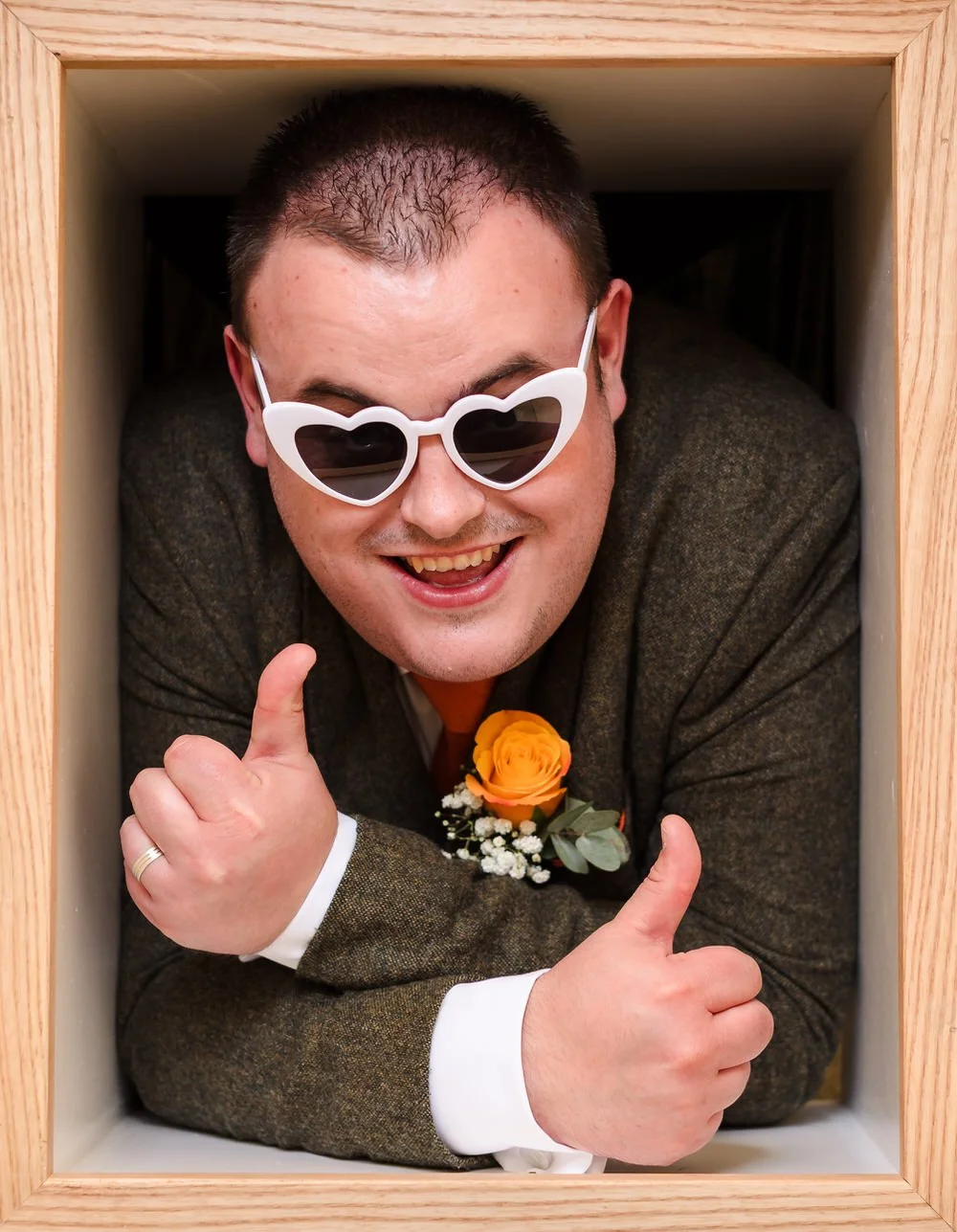 real wedding photo at Bordesley Park