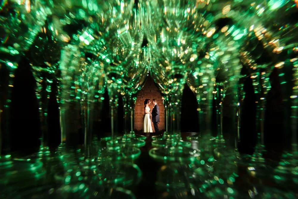 Bride and groom at a wedding