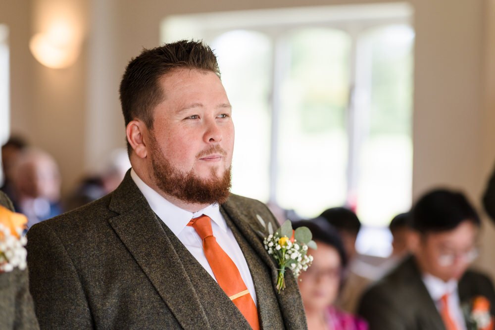 real wedding photo at Bordesley Park