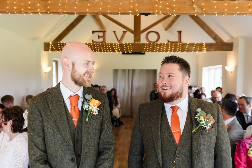 real wedding photo at Bordesley Park