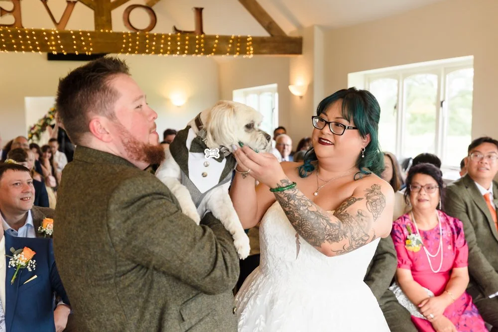 real wedding photo at Bordesley Park