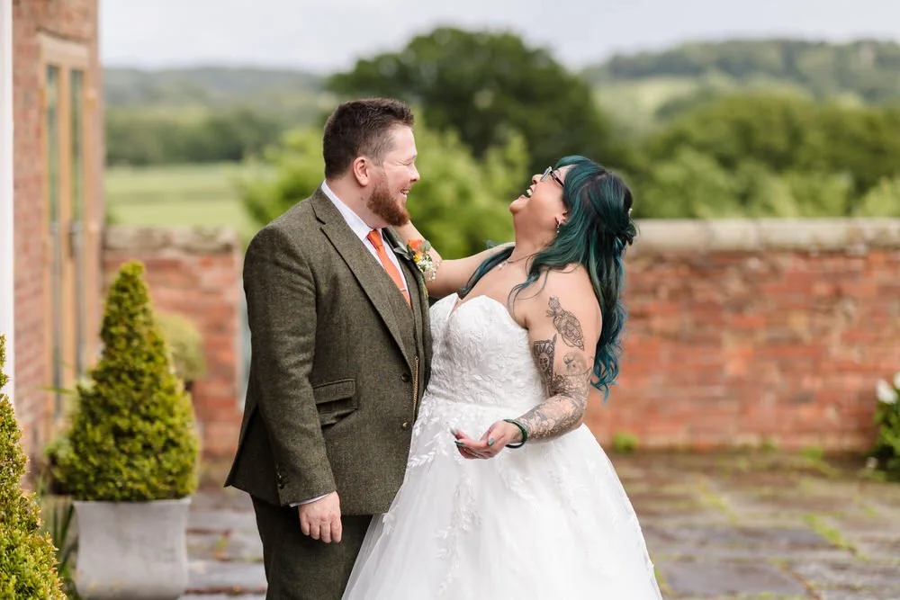 real wedding photo at Bordesley Park