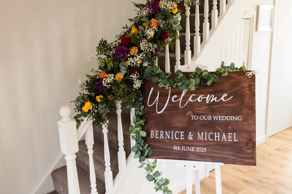 real wedding photo at Bordesley Park