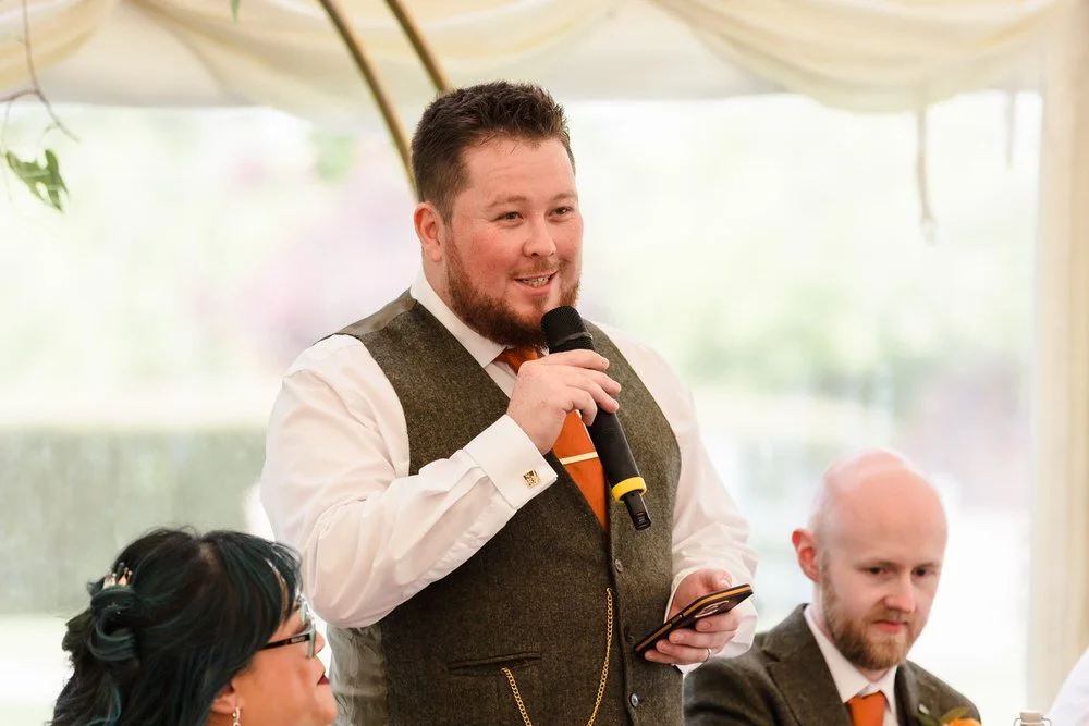 real wedding photo at Bordesley Park