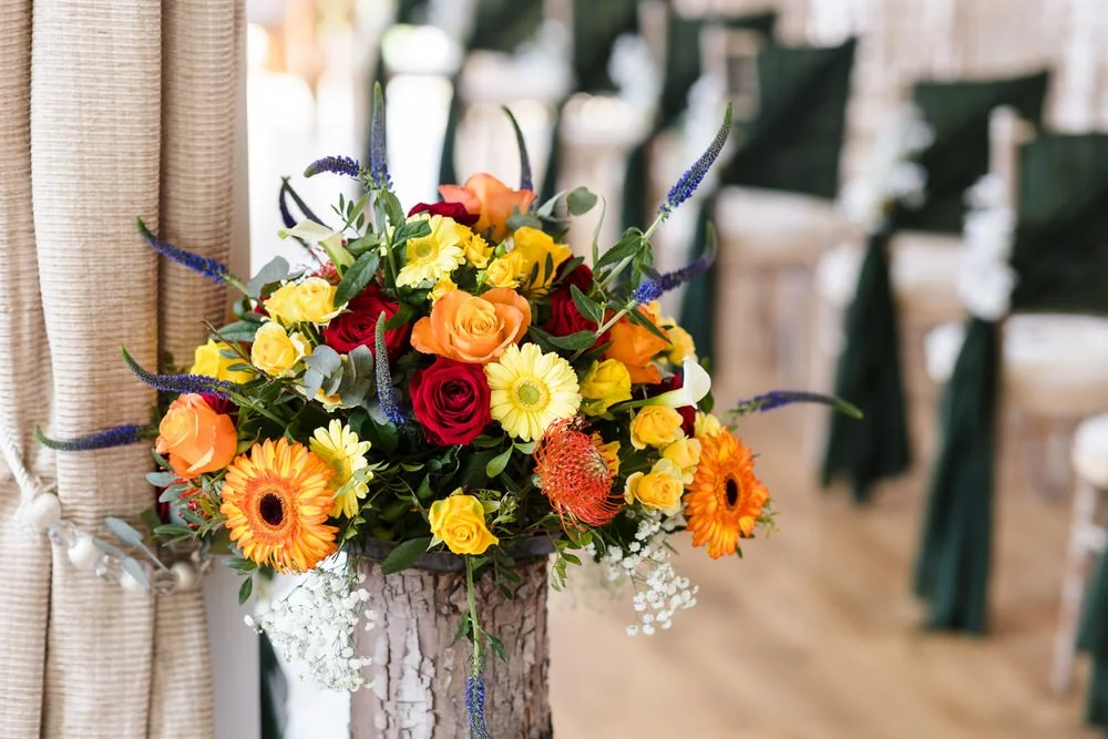 real wedding photo at Bordesley Park