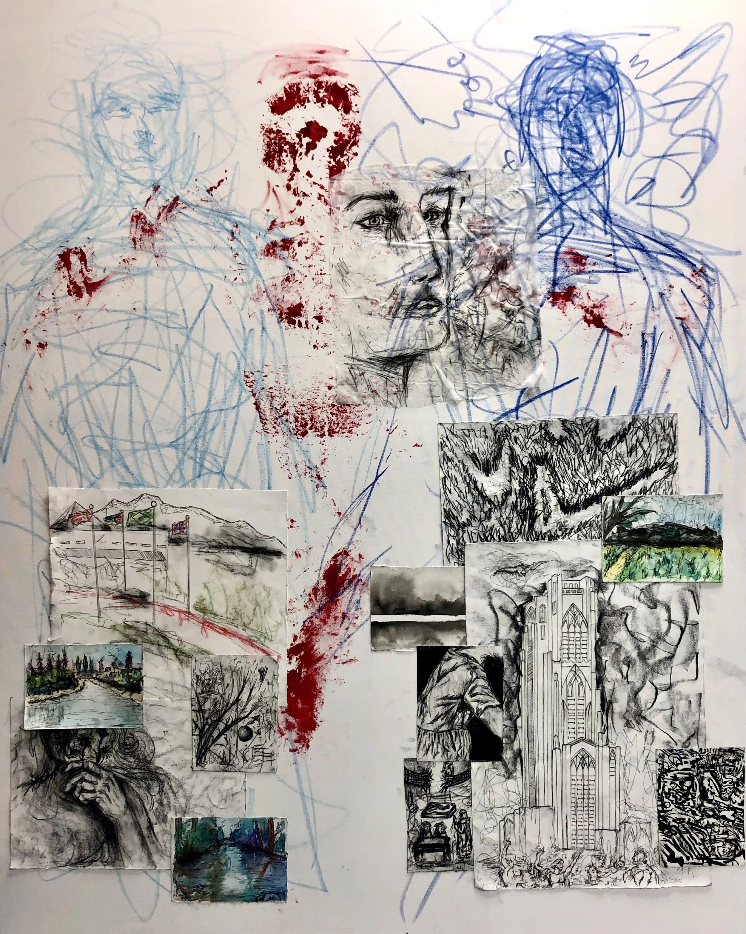 Trinity and Journey, 8' x 5', 2019, $7,000