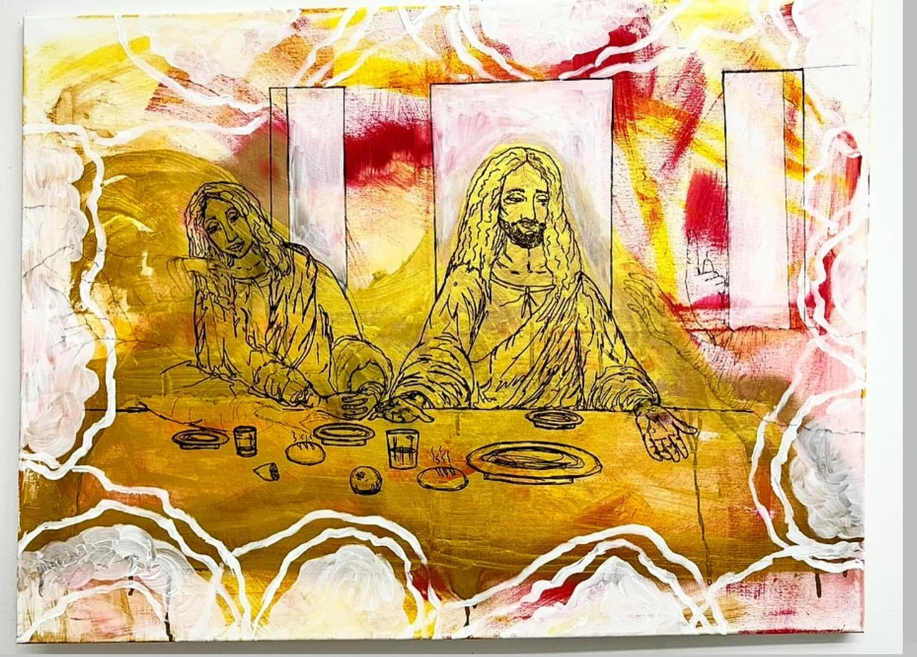 Seen and Unseen, Mixed Media, 30"x40," 2025, $3,500