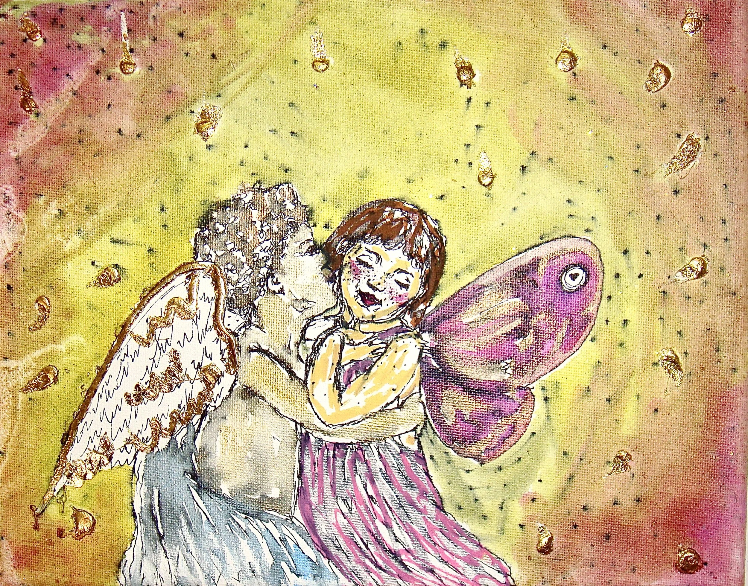 Freckles are Just Angel Kisses, 6"x 4," $200