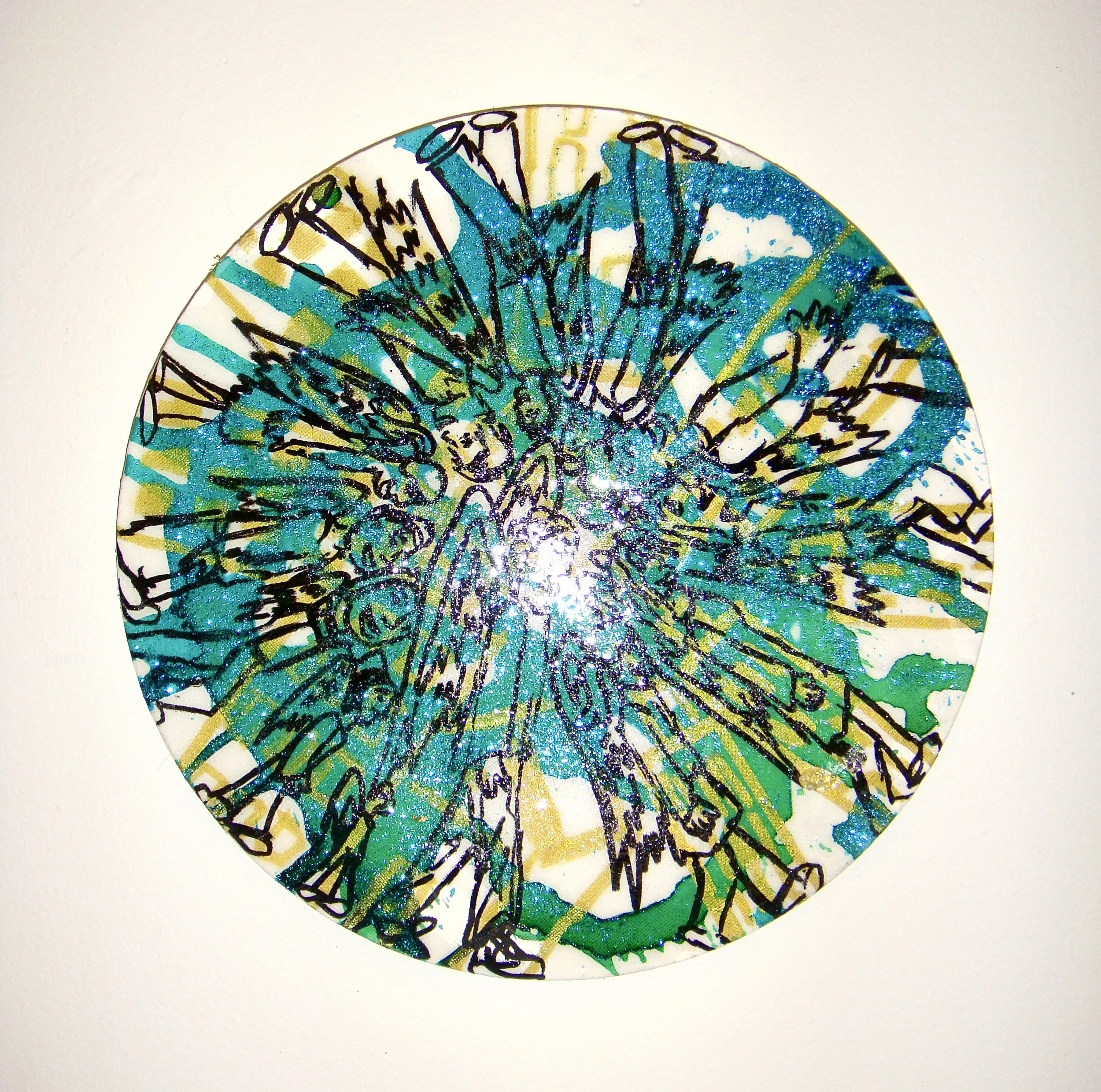 Upside 1, Mixed Media, 2025, $800