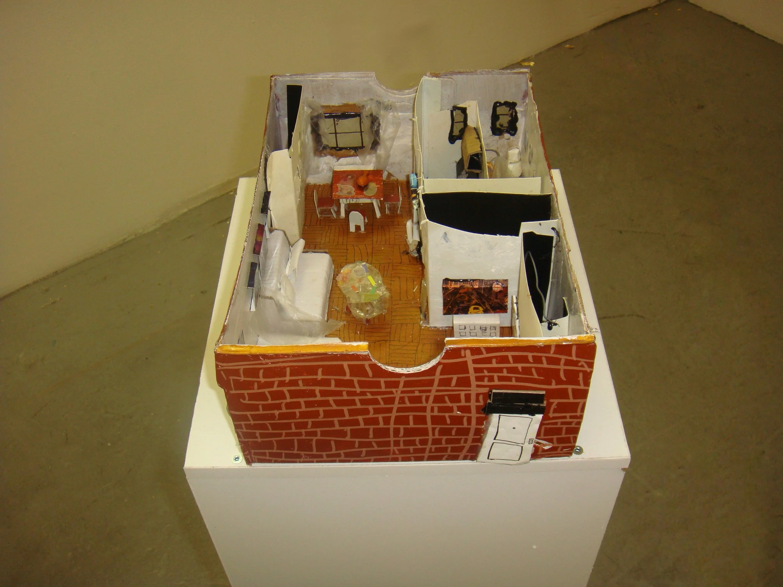 ON HOLD, My Shoebox Apartment, Mixed Media, 2024