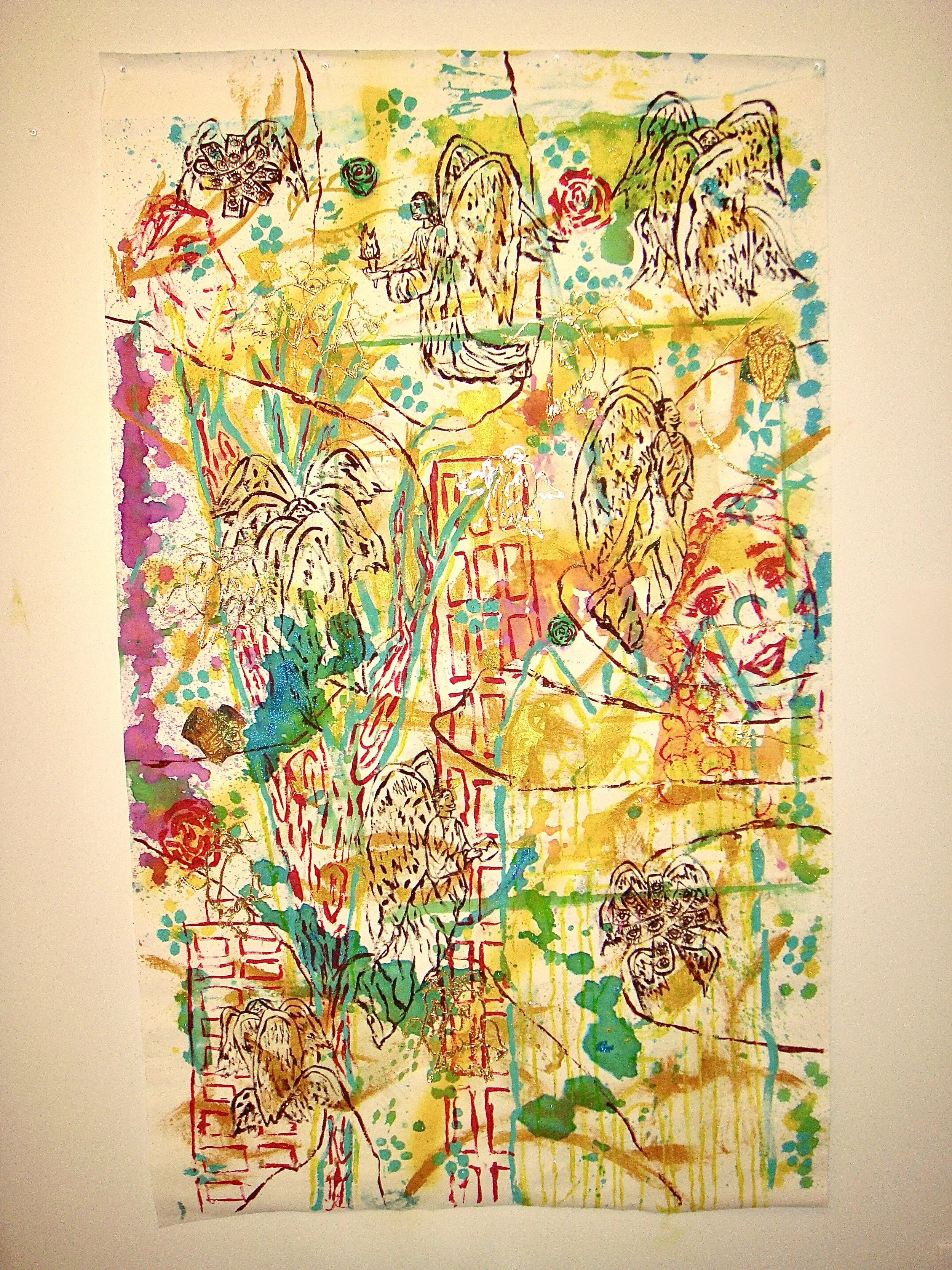 Shift to good, Mixed Media, 2024, 36"x 60," $6,000