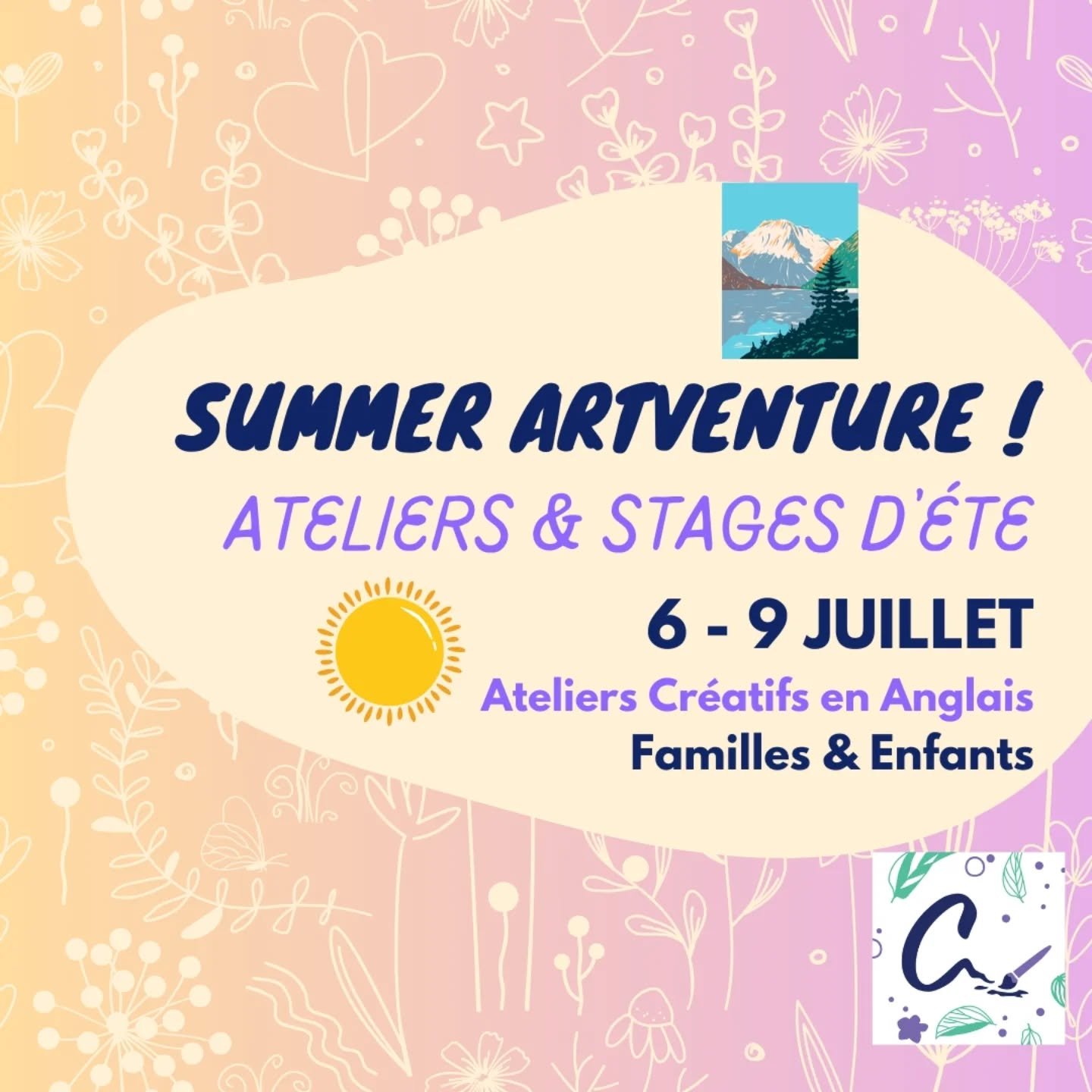 Come on a summer ARTventure with us ! 🌻☀️🦋

We LOVE summer and are so excited for our special summer Camp &amp; Pop Up to celebrate the start of the holidays in the great outdoors!

🍉 Summer Camp Mornings : Mon July 7 &amp; Tues July 8
〰️3-8 years
