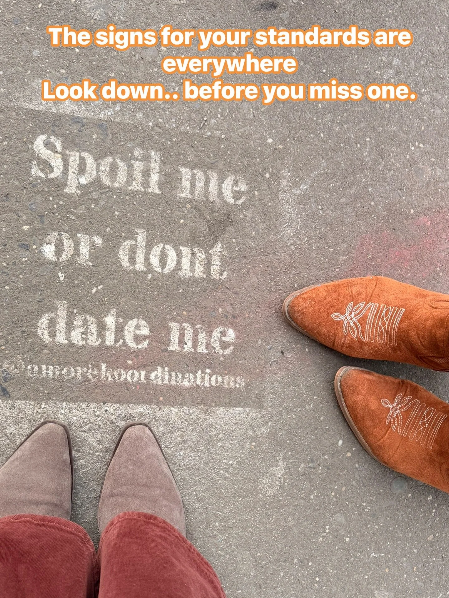 It&rsquo;s concrete jungle, and we love it.. two city cowgirls, going downtown with zero fucks given. 👢 

We didn&rsquo;t find the sign. The sign found us. 
SyncroNICE 

#cowgirlboots 
#concretejungle 
#highstandards 
#downtownnyc 
#isawthesign