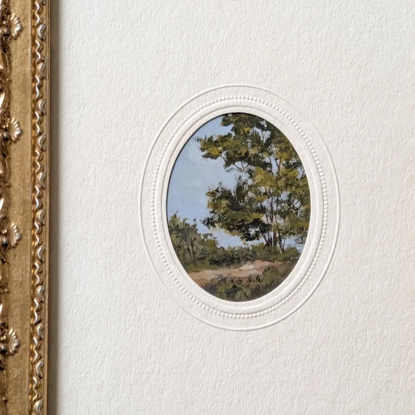 They are a set now! These paintings will always remind me of this past summer and walking this gravel path with my youngest. We stumbled upon wild turkeys and he was so excited. Capturing those little moments in time.