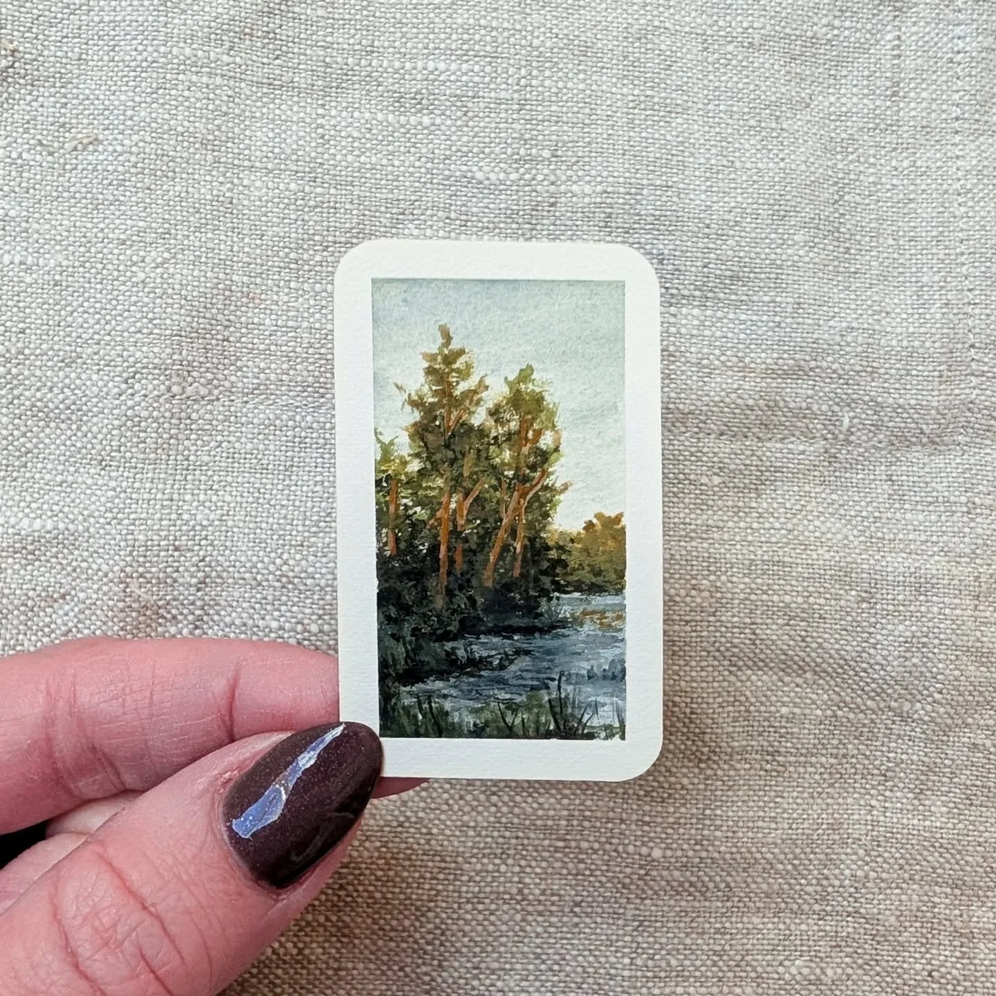 Day 18 | SOLD | I need some podcast or audiobook suggestions for while I am painting!

#tinypainting #tinyart  #smallpaintings #smallbusinessowner #suggestions #dailypractice #practicemakeprogress