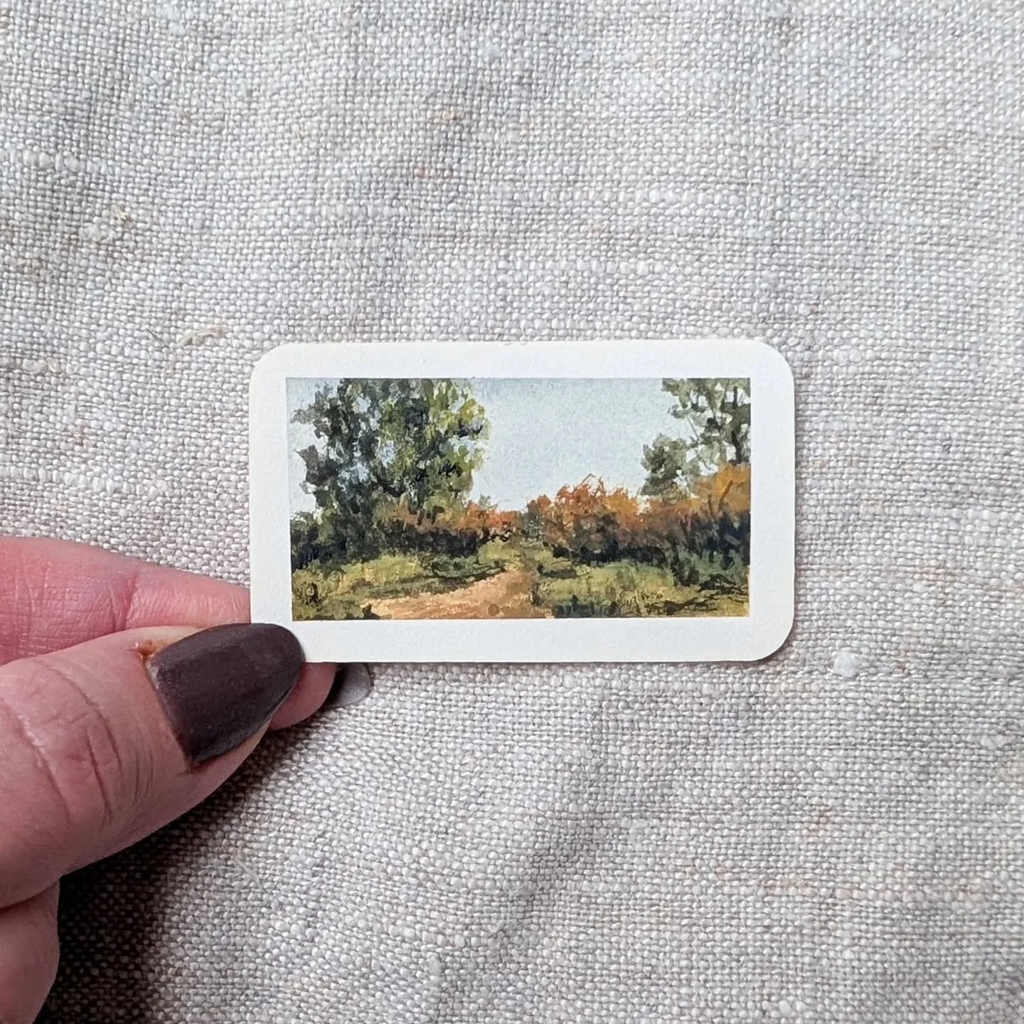 Day 19 of 30 | SOLD | Thank you for all the listening suggestions yesterday! I decided to start The Great Alone by Kristin Hannah, which I listened to while painting this little guy. I've read a few of her books and love her writing. If you've read i