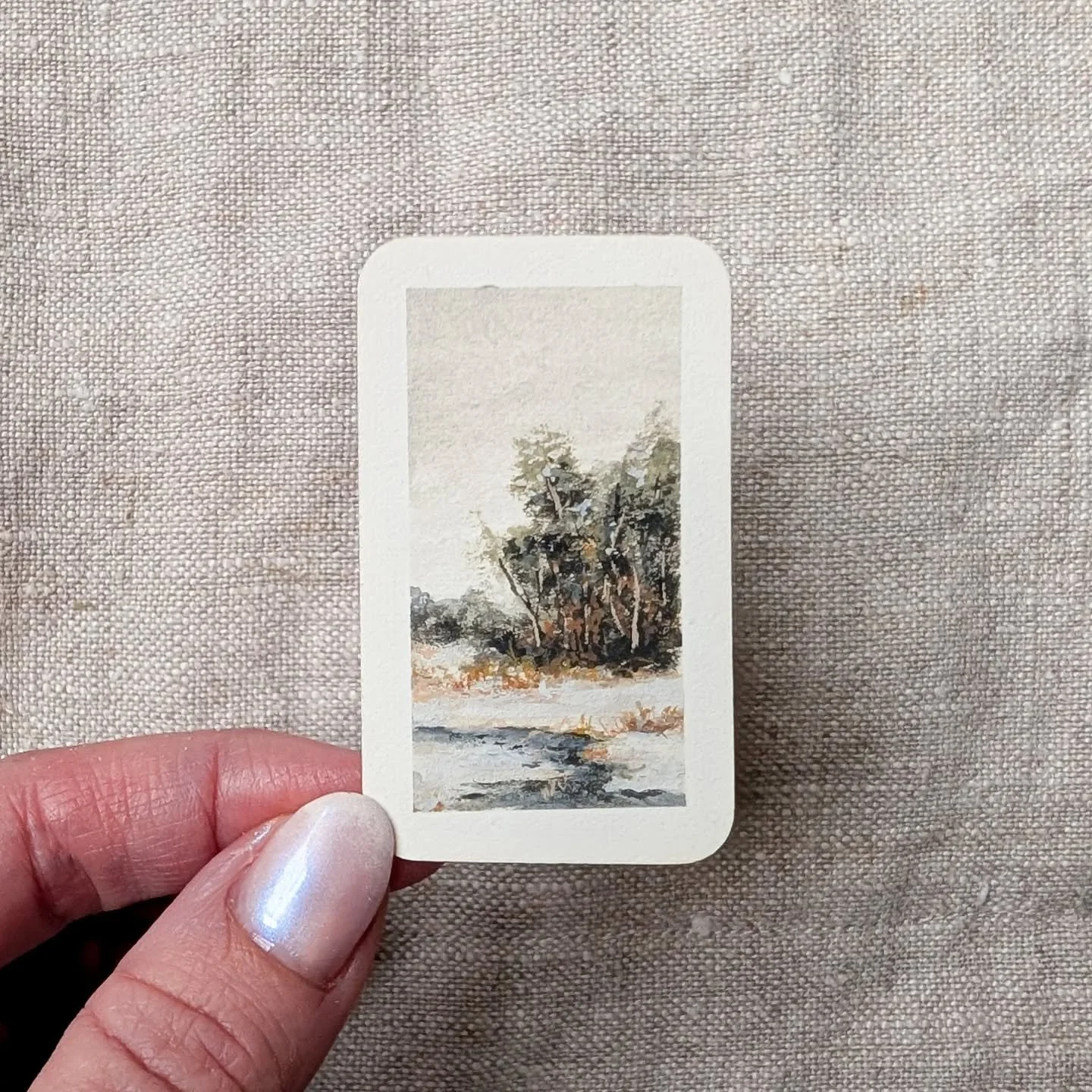 Day 24 | SOLD | Sprinkling in a little snow.