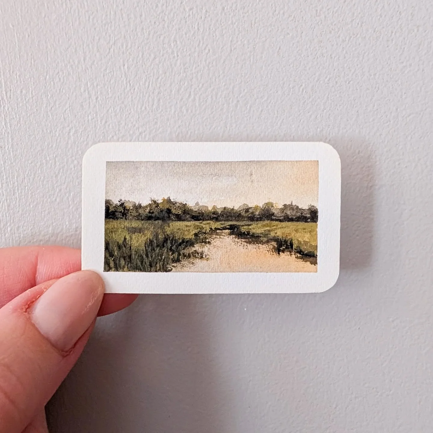 Day 27 | Sold | Happy Thanksgiving! 

#sunsetlover #slowautumndays #gouache #tinypainting #artcollection #dailypainting