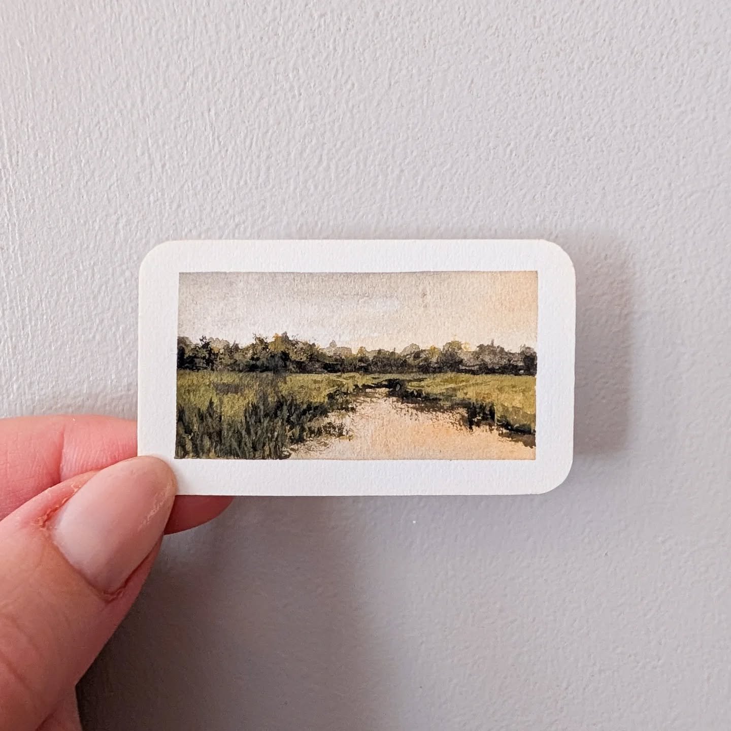 Day 27 | Sold | Happy Thanksgiving! 

#sunsetlover #slowautumndays #gouache #tinypainting #artcollection #dailypainting