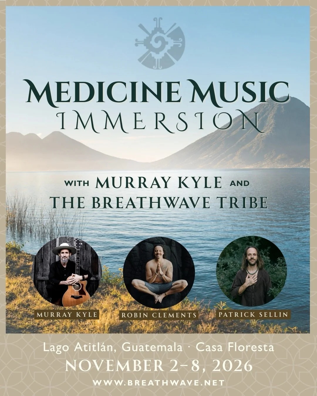 Join Murray Kyle and the Breathwave Tribe at Lago Atitl&aacute;n for an immersive exploration of ceremonial breathwork and music as a path of personal and collective transformation! 

🌋🌬️✨🎶🌄💞🌞
What Is The MEDICINE MUSIC IMMERSION?

This Immersi