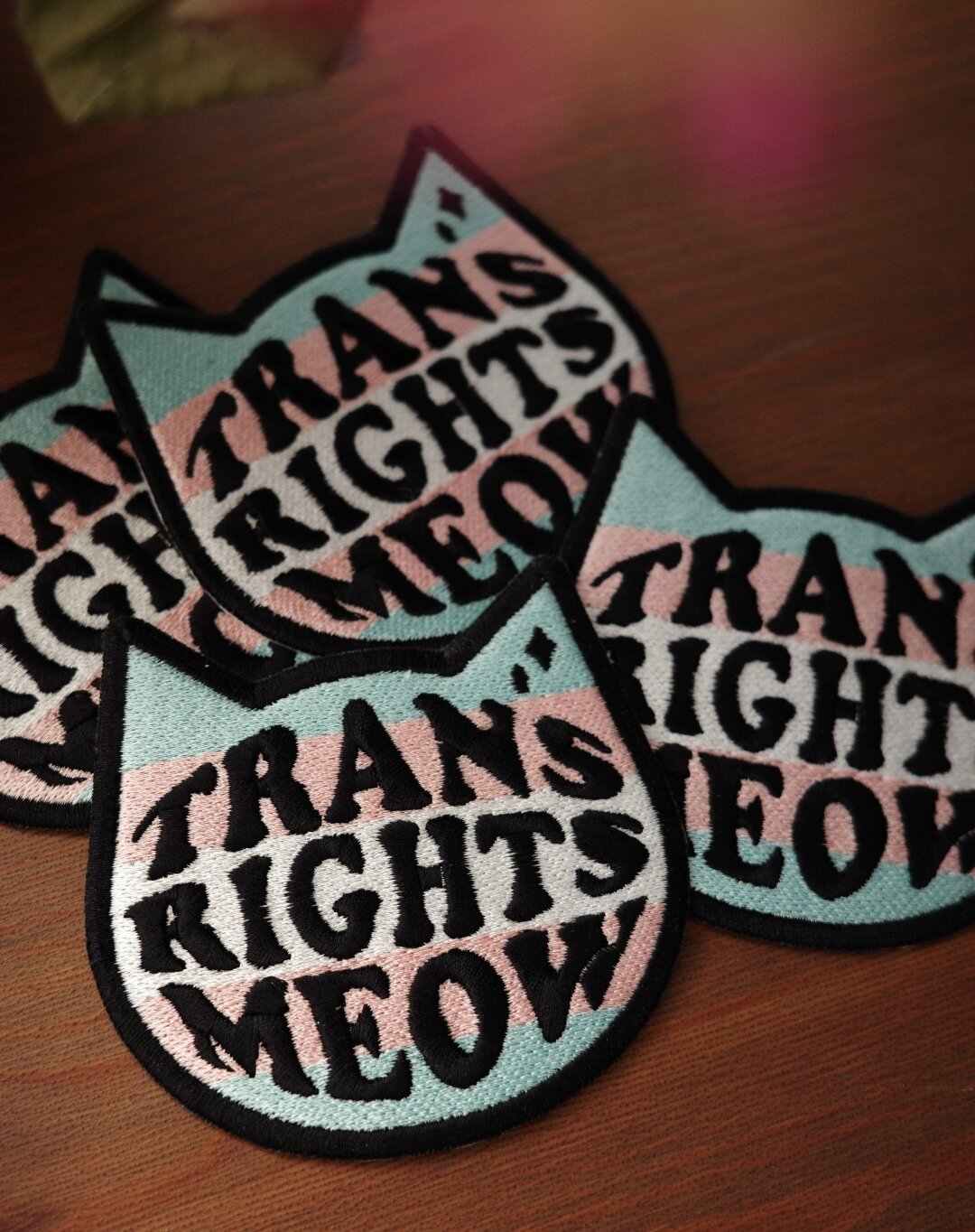 CHARITY PATCH ✖ ruleofnines.com

This is your last chance to purchase the &quot;Trans Rights Meow&quot; patches as a 100% charity patch. We will have them with us again at the Vegan Planet Fair (Nov 18+19) at MAK (Museum of Applied Arts) in Vienna.

