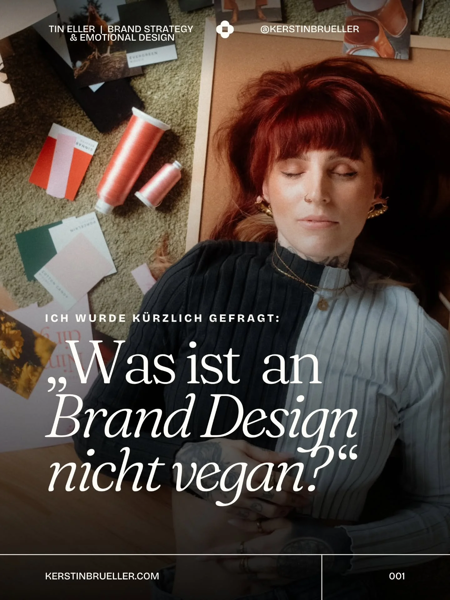 Design ist nie neutral. Jede Entscheidung, die ich treffe, ist bewusst getroffen und muss nachvollziehbar sein, auch wenn sie aus einem Gef&uuml;hl entsteht.

Als vegan lebende Brand Designerin bringe ich etwas mit, das tiefer geht als Fachwissen. Ic