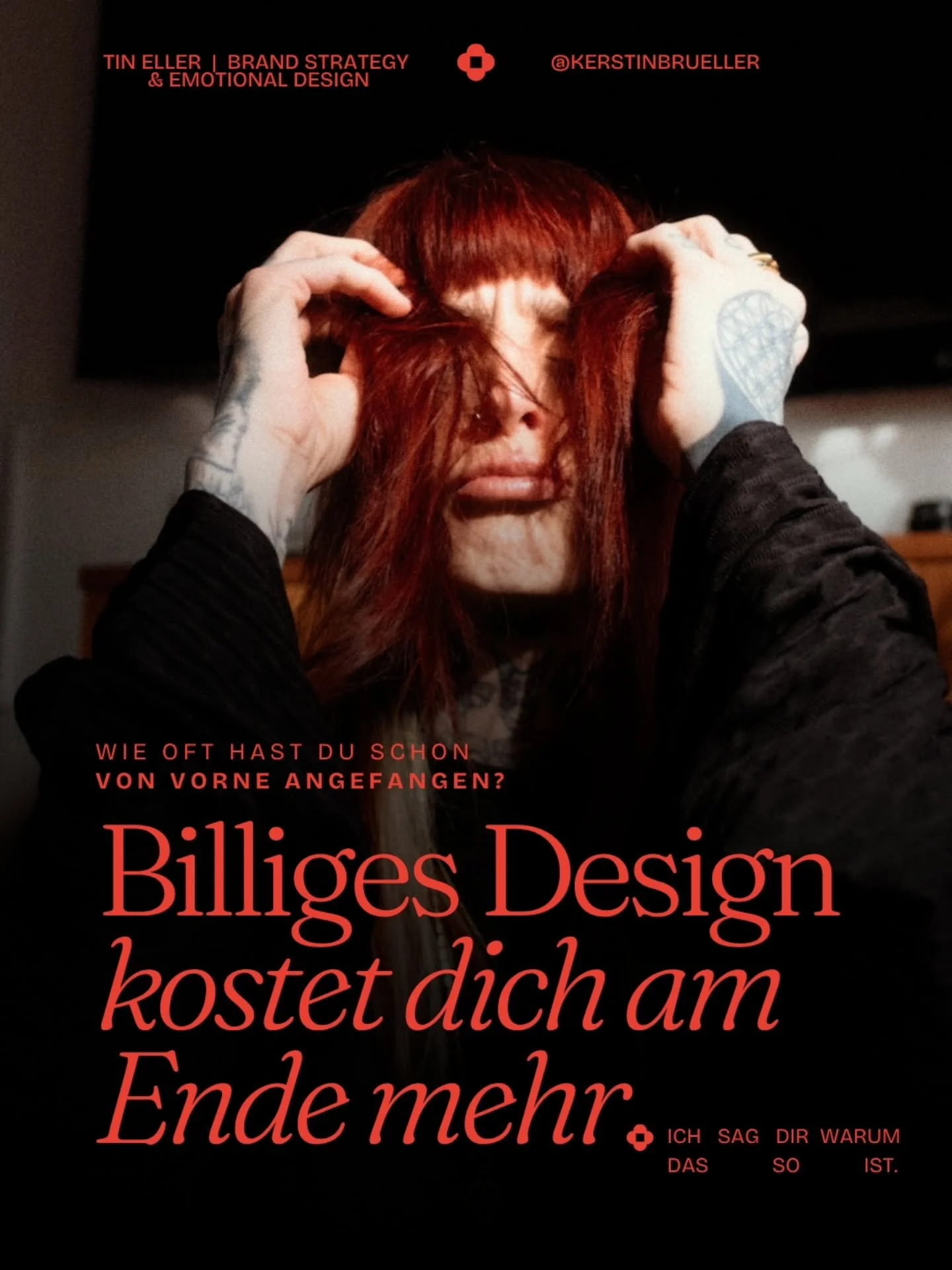 Erst das Logo f&uuml;r 200 &euro;. Dann das Template f&uuml;r Instagram, das du kurz nachher bei anderen siehst. Dann der Kurs, der dir erkl&auml;rt, wie du dich zeigst, nur dass du danach immer noch nicht wei&szlig;t, was du eigentlich zeigen willst