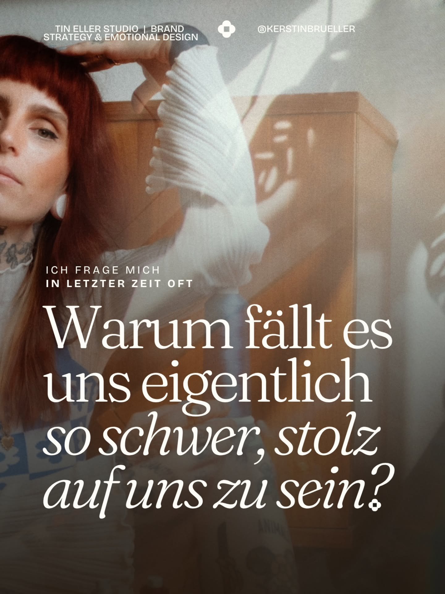 Gestern hat mir eine Person gesagt, dass sie wirklich stolz auf mich ist. Das hat mich sehr ber&uuml;hrt. ✿

Dieses Kompliment kam n&auml;mlich komplett unerwartet. Ihr Blick auf mich &ndash; auf mein inneres Wachstum und auf mich als Branding Expert