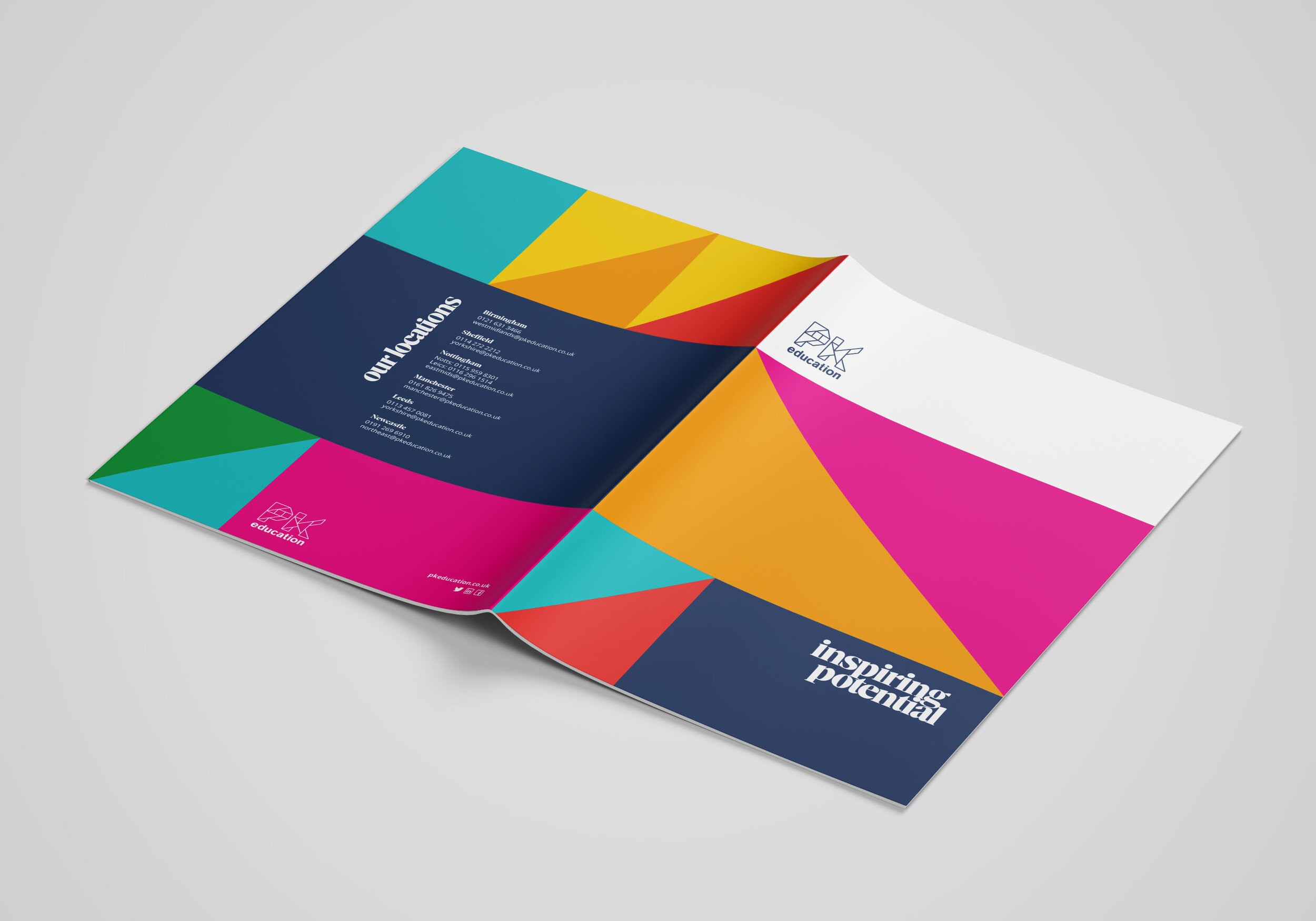 Brochure front and back design