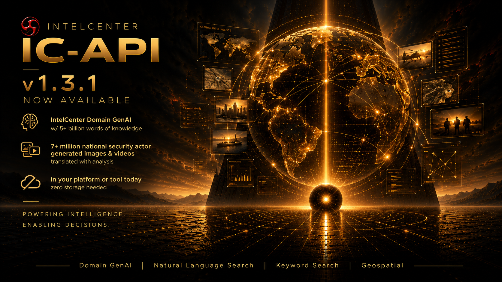 IntelCenter API v1.3.1 Released