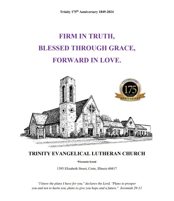 175th Anniversary Historical Booklet — Trinity Lutheran Church