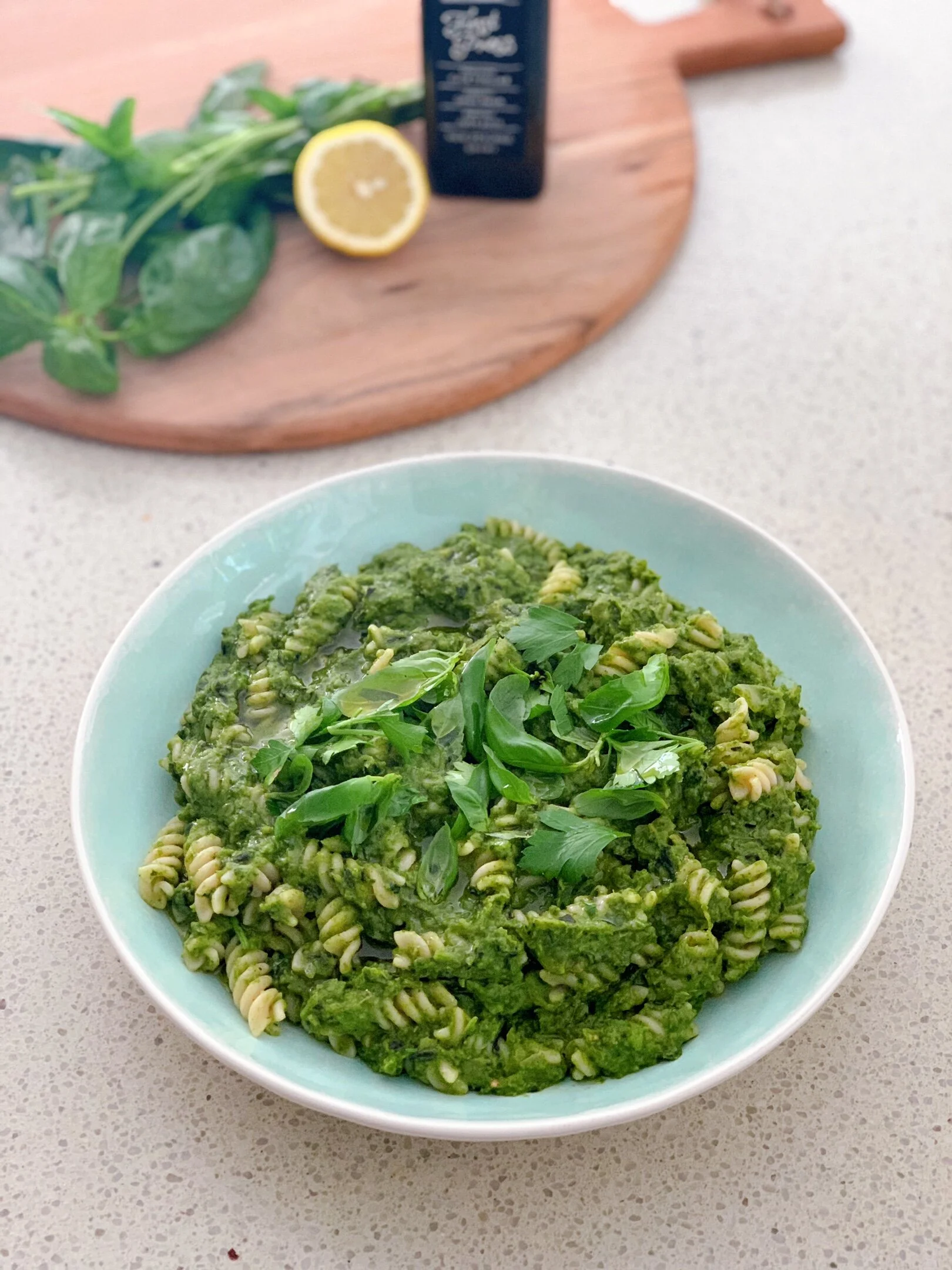 15-minute, super green pasta recipe!