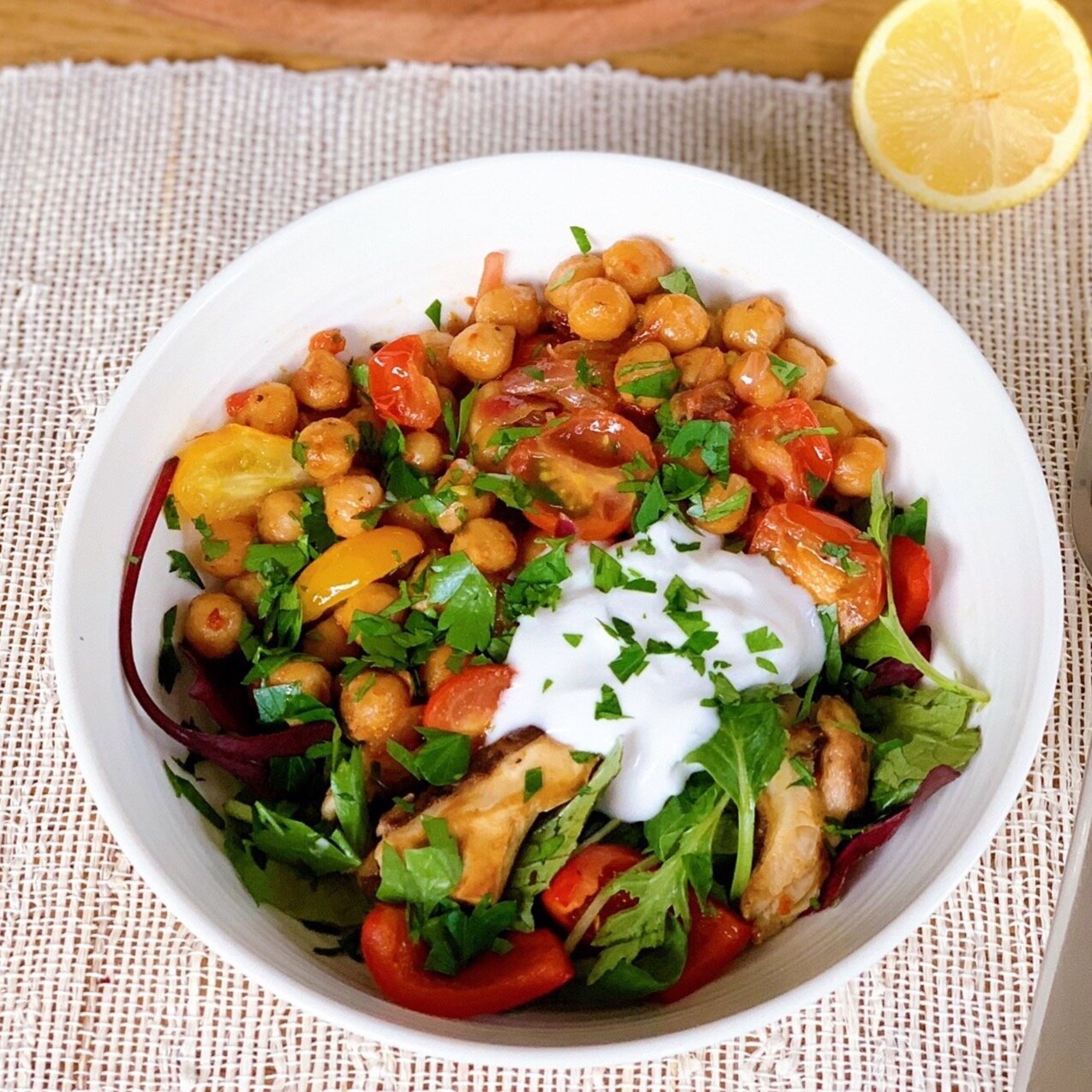 Harissa chickpeas