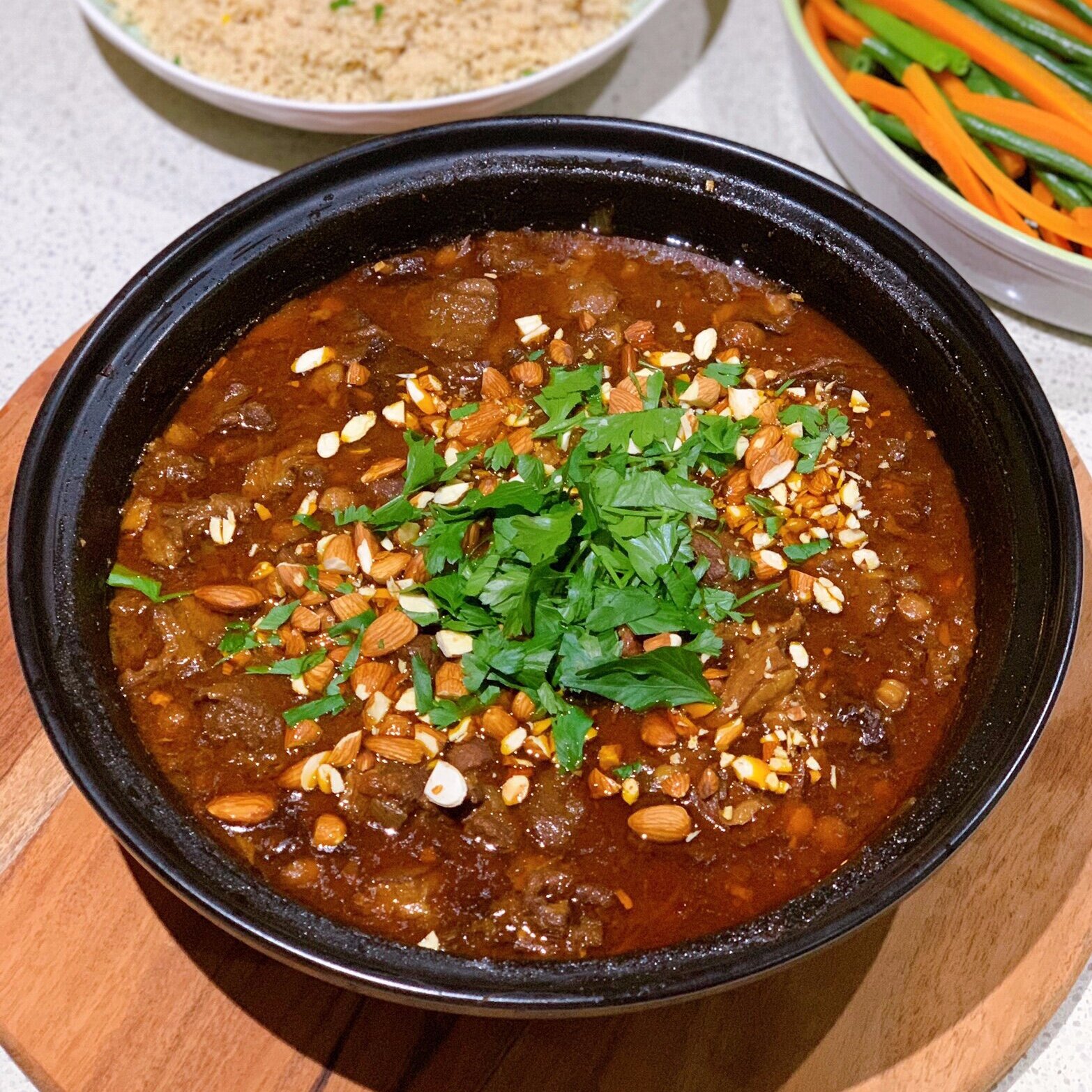 Slow cooked lamb tagine