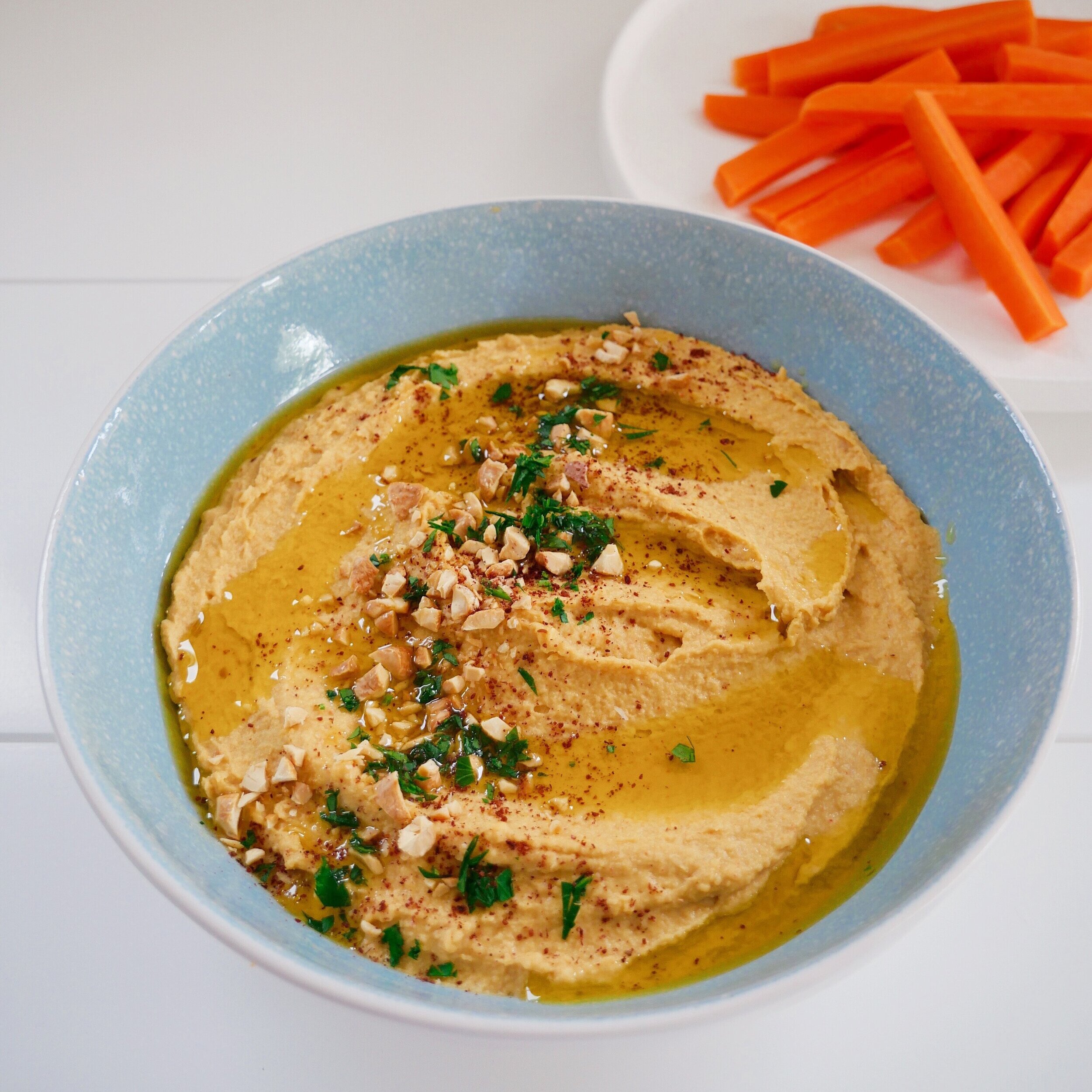 Roasted garlic hummus