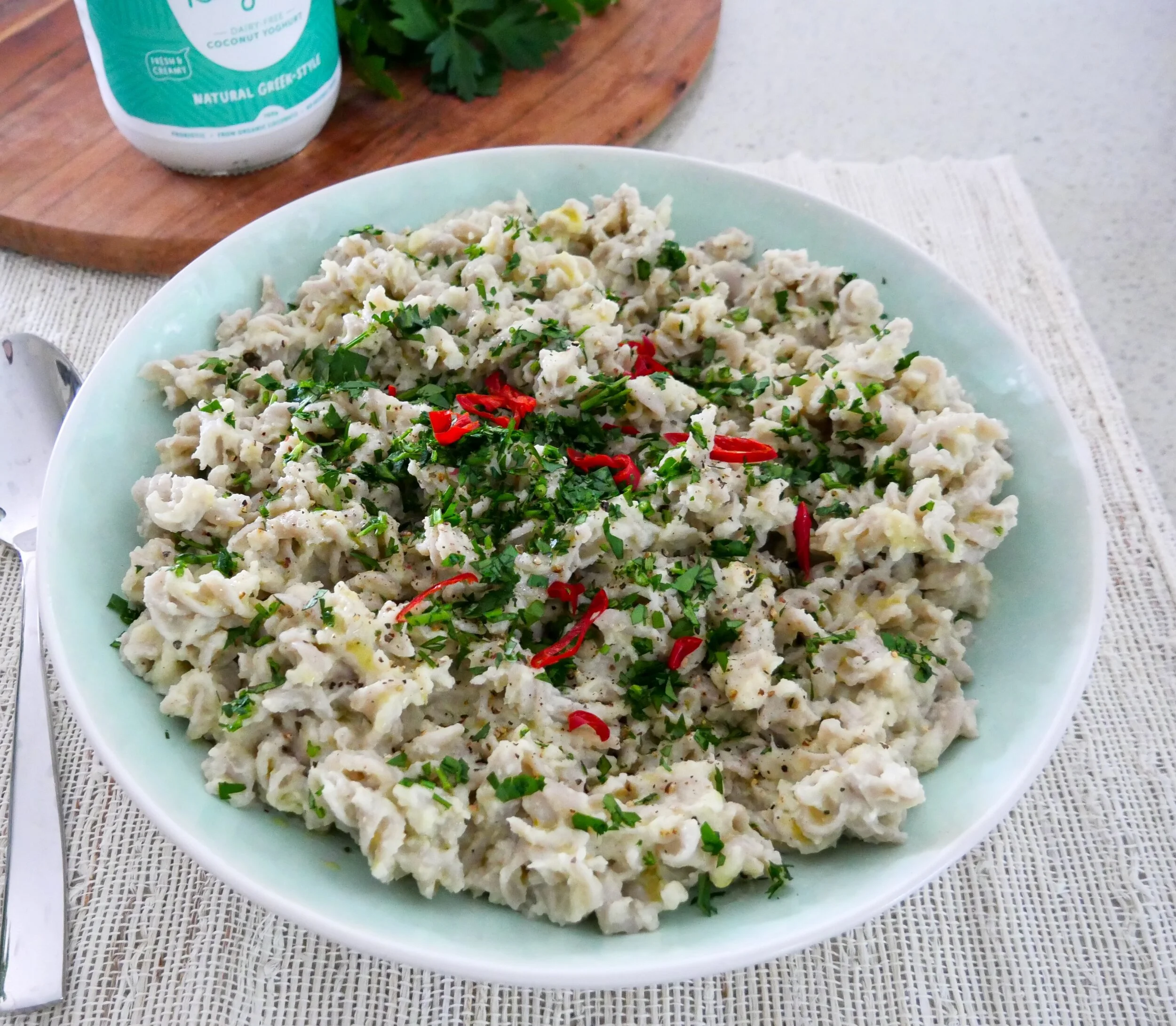 Creamy, dairy free, cauliflower pasta sauce