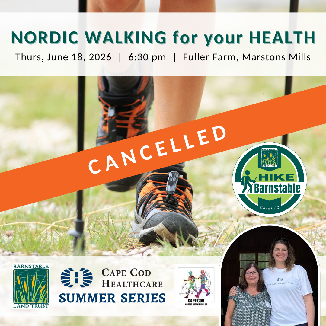 Cape Cod Healthcare Hike Barnstable Summer Evening Series – Nordic Walking for Your Health