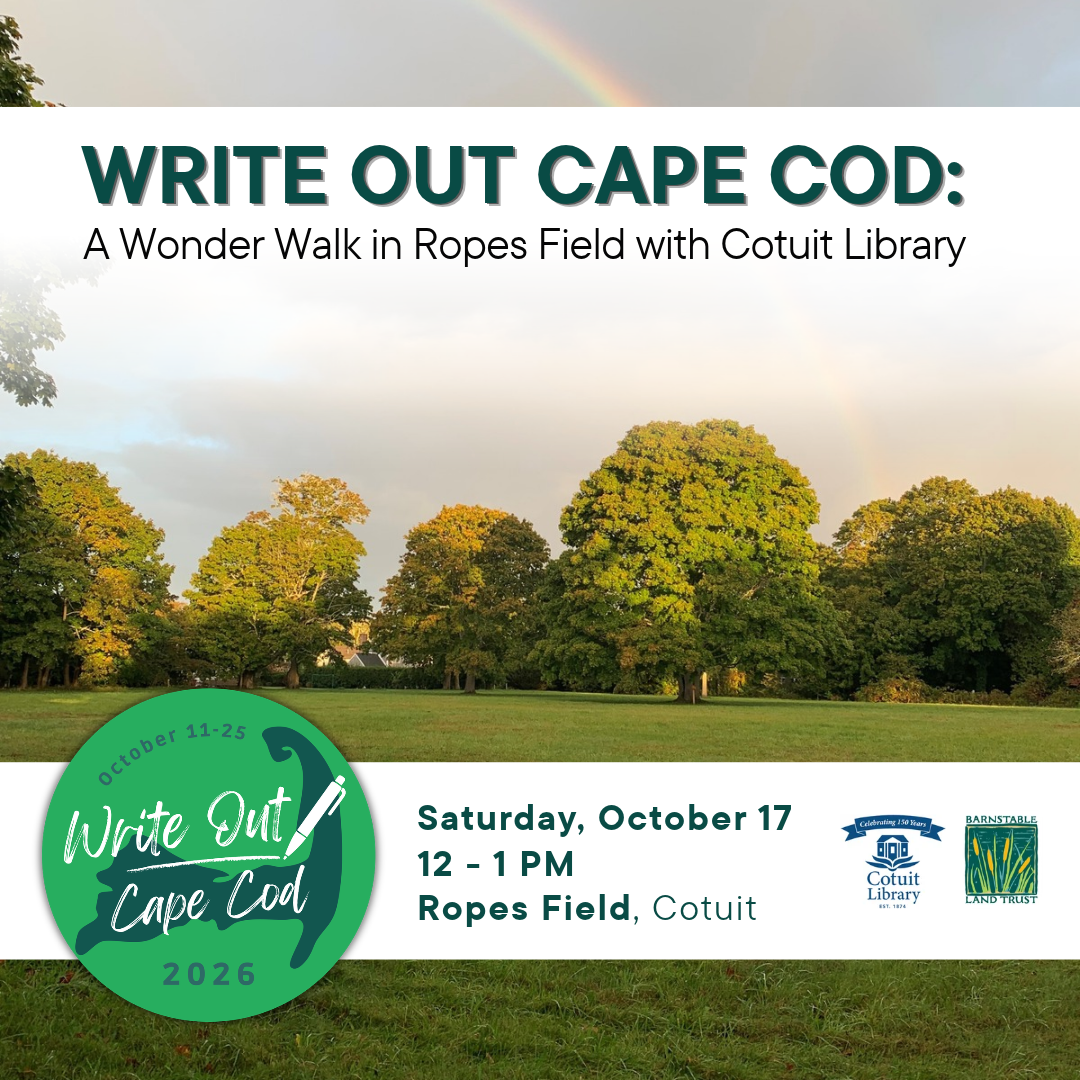 Write Out Cape Cod: A Wonder Walk in Ropes Field with Cotuit Library (Partner Program)